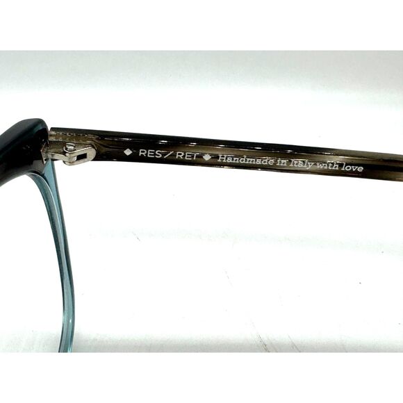 RES/REI Handmade in Italy Eyeglass Frame Large Modest Cat Eye Shape w/ C… main image 8